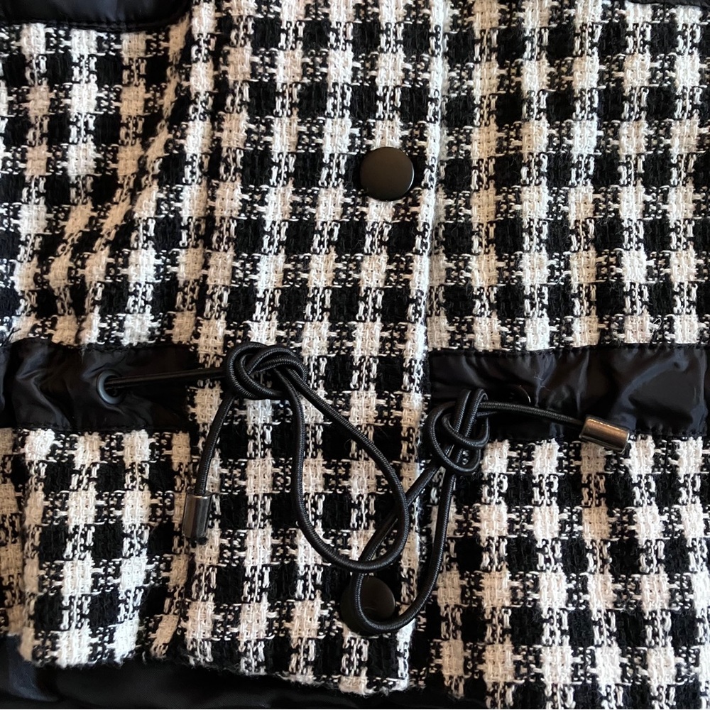 EUC Zara black/white check oversized jacket - Picture 6 of 10